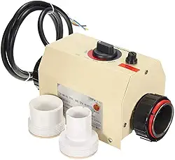 Termostato elétrico automático de piscina 220V 2KW, aquecedor de água elétrico inteligente, controlador de temperatura amplamente utilizado em mini piscina, SPA, piscina (2KW)