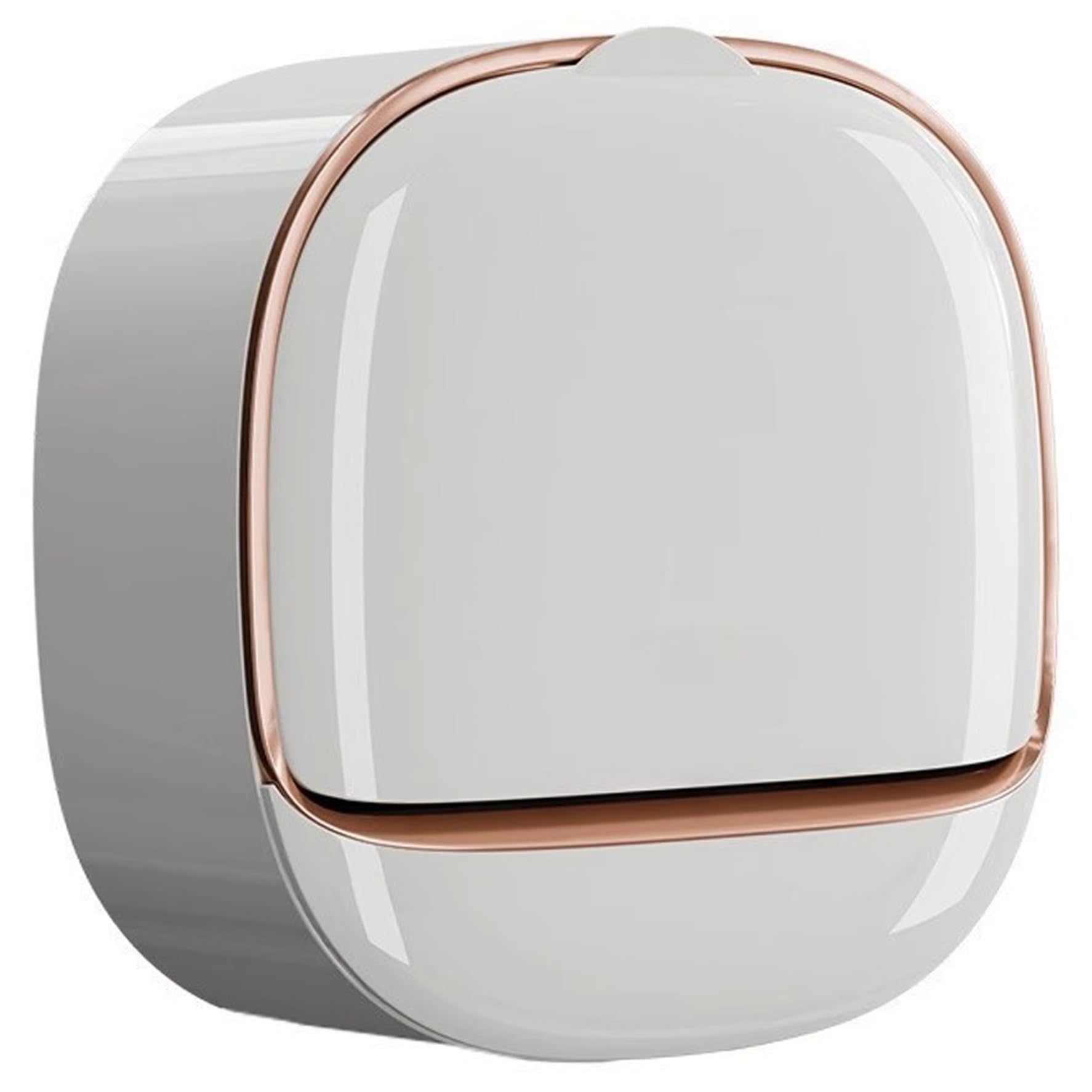 AwnsIMfreien Soap Dish with Drainage, Waterproof Wall Mounted Soap Holder with Flip Lid for Shower, Bathroom, Bathtub, White, Wall Mounted Dish