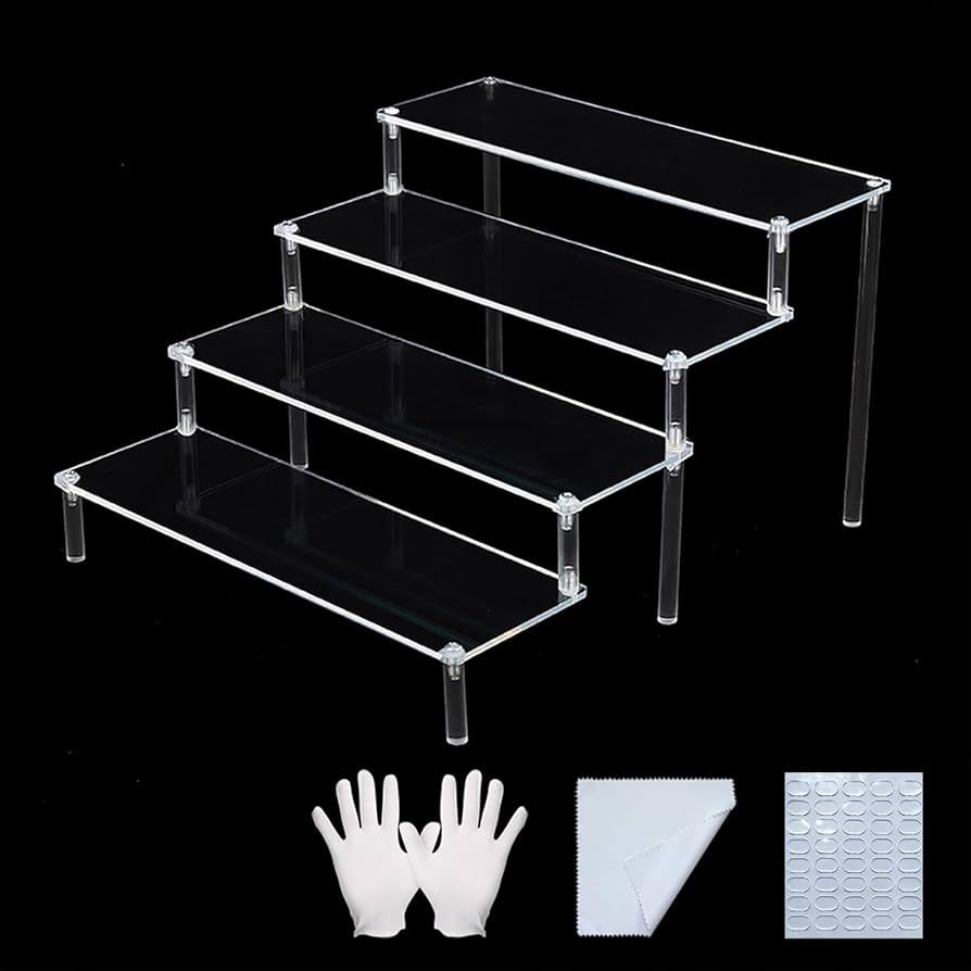 セメント　コレクションラック　ディスプレイスタンド　ブラック　飾り棚　展示 セメント コレクションラック ディスプレイスタンド ブラック 飾り棚 展示