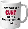Cheeky Chops Cunt Mug for Adults Rude Sweary Offensive Sarcastic Humour Coffee Cup for Men Women Birthday Secret Santa Novelty (Fabulous)
