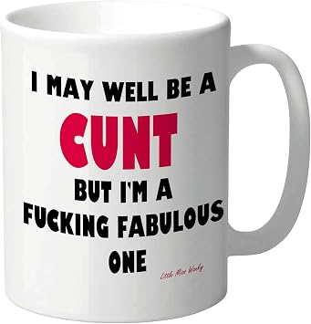 Cheeky Chops Cunt Mug for Adults Rude Sweary Offensive Sarcastic Humour Coffee Cup for Men Women Birthday Secret Santa Novelty Fabulous