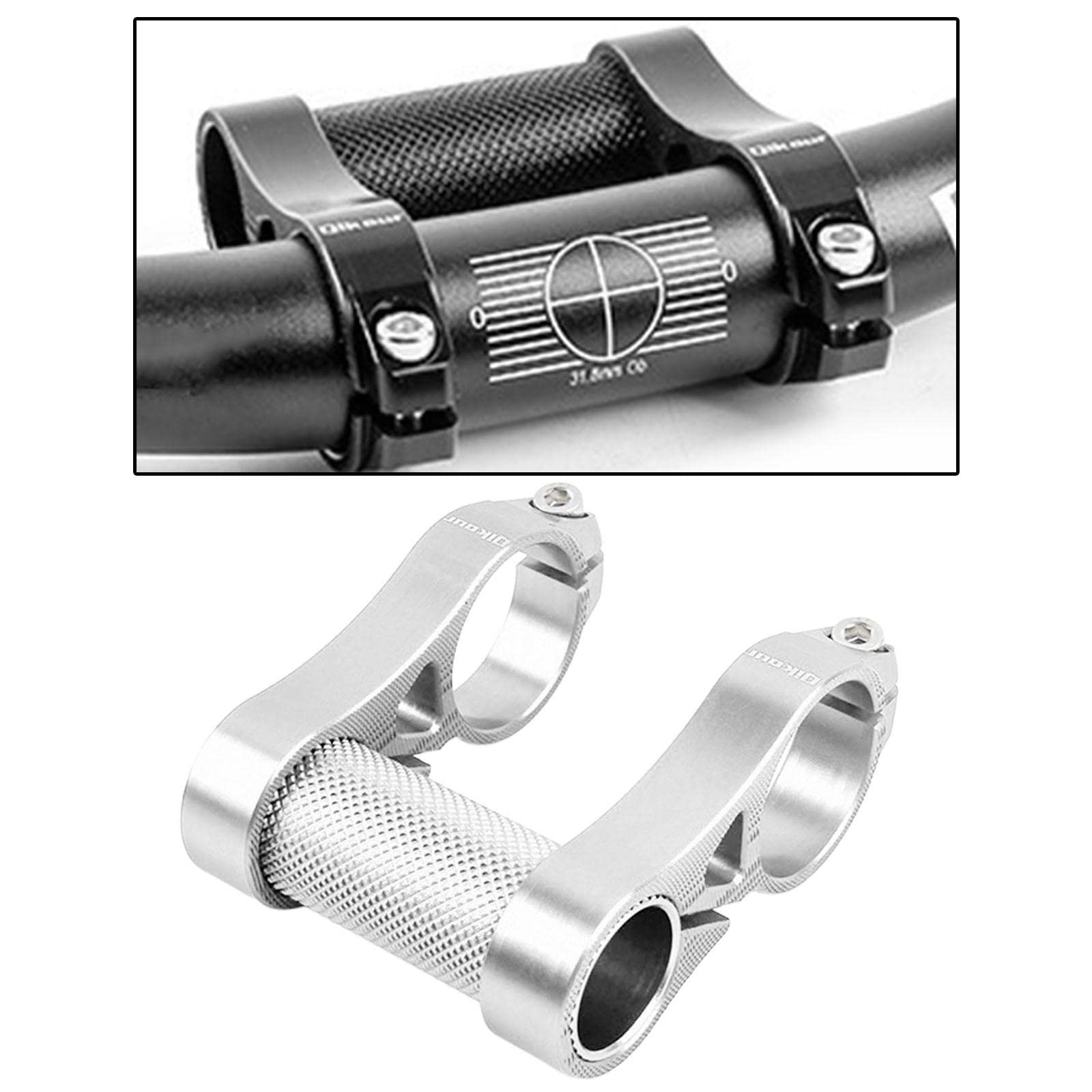 Prolunga per Attacco Manubrio Cavo, Ultraleggera, per BMX da Strada, Adattatore per Doppio Attacco Manubrio, Accessorio da 31,8 Mm
