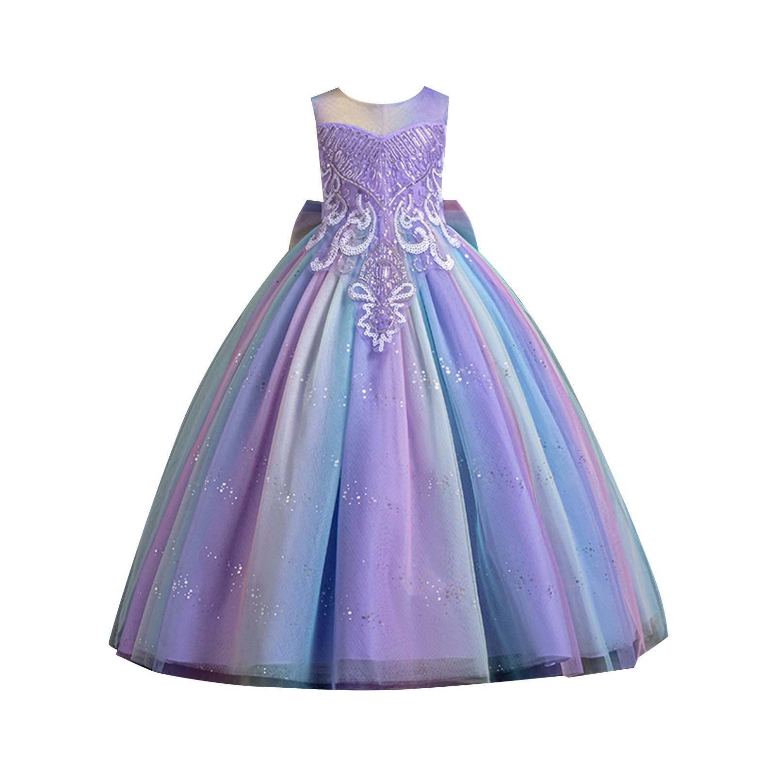 Robe de demoiselle d'honneur à paillettes, robe de demoiselle d'honneur, fête, formelle, longue robe de soirée, princesse, tulle brodé