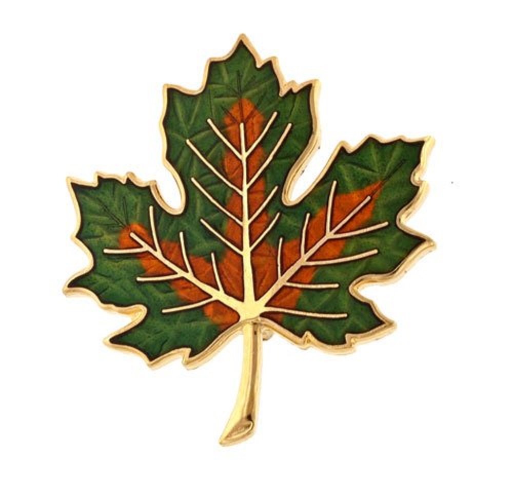 Fall Maple Leaf Brooch or Pin