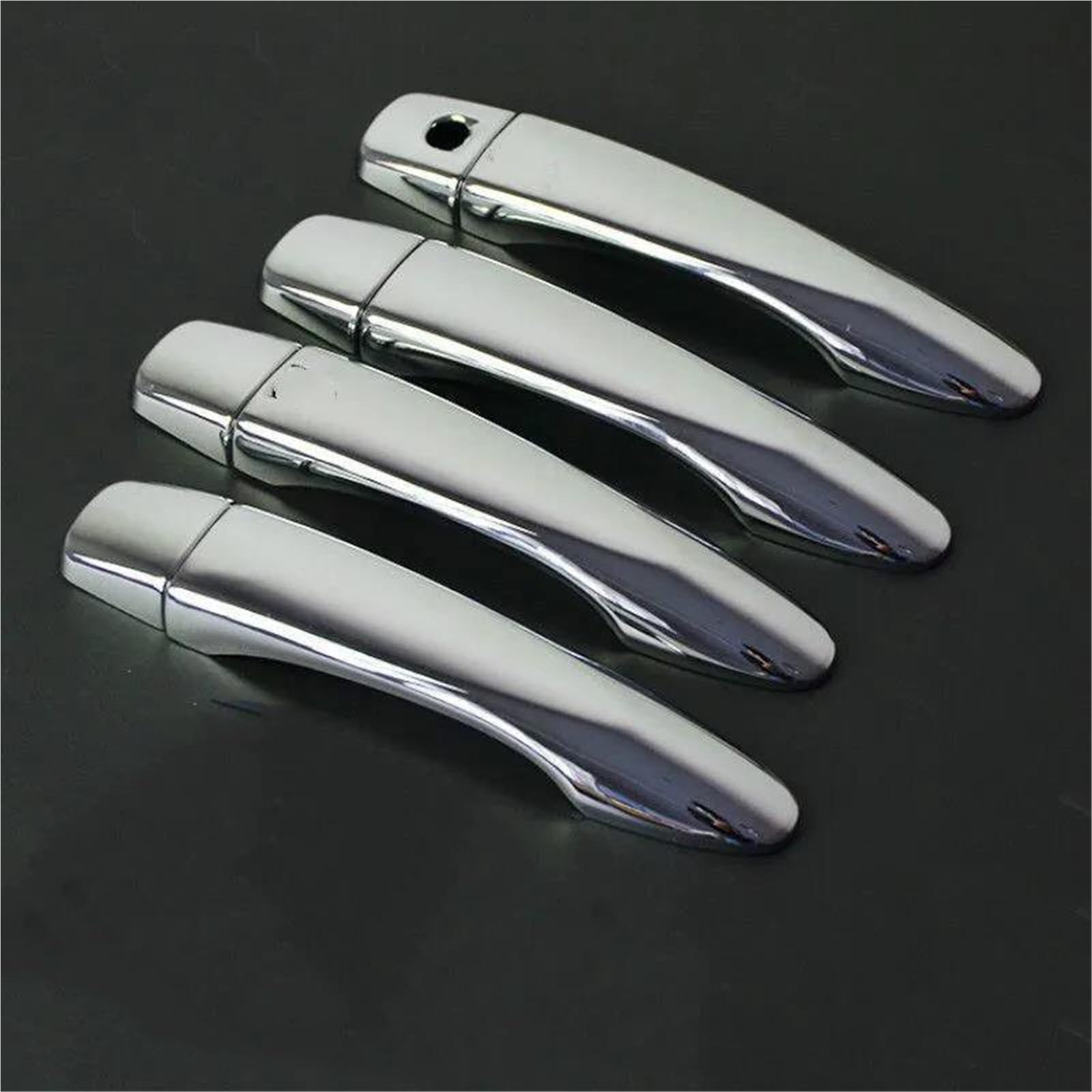 Car Door Handle Cover Sticker Styling Accessories for Nissan for X-Trail T32 MK3 2014-2020(Silver no Button)