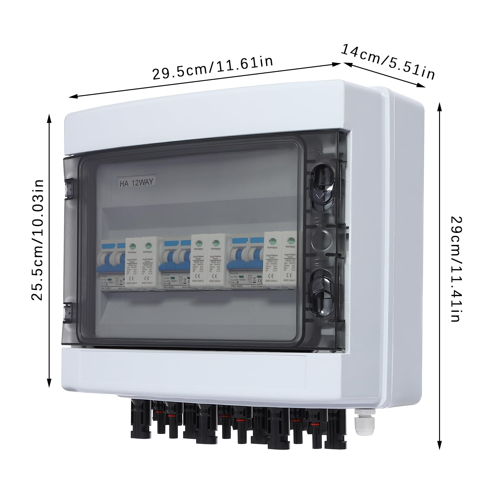 überspannungsschutz pv - 1000V, 25A, 3-String Solar PV Anschlusskasten, Solar-Kombinator-Box IP65 Leistungsstarke Funktionen für On-/Off-Grid-Solarpanelsystem