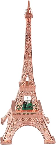 Miniatura 9 de Estatua luminosa de la torre Eiffel, lámpara LED de torre Eiffel de 10.2 in, funciona con pilas, decoración de París para dormitorio, escritorio,