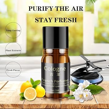 Natural Essential Oil Refill for Universal Air Freshener | 4-Pack | For Most Car & Home Diffuser. 4 x 5ml Natural Essential Oil. No Synthetic Fragrance. Easy to Refill. Long-lasting Freshness.