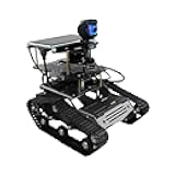 AI Robot Kit for Jetson Nano ROS Programming Tank Car with SLAM Lidar Mapping Navigation, Video Transmission, Smart Follow, Electronics Educational Toy Adults Teenagers(Without Nano)