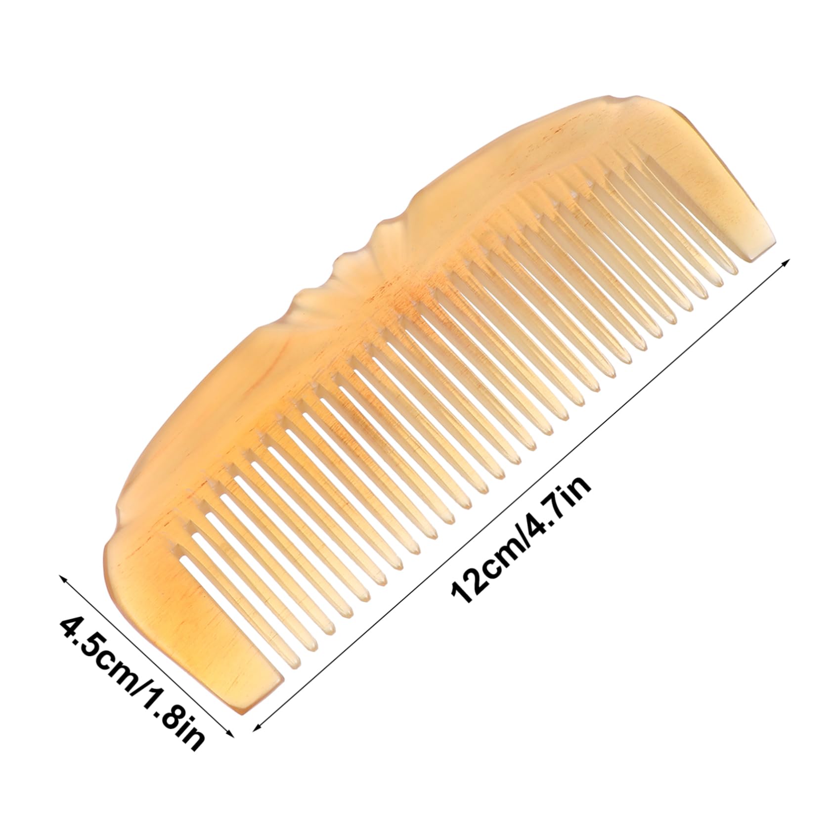 FOMIYES 3piezas Peine De Cuerno De Oveja Natural Para Masaje y Desenredo Del Cabello y Antiestático Para Hombres y Mujeres
