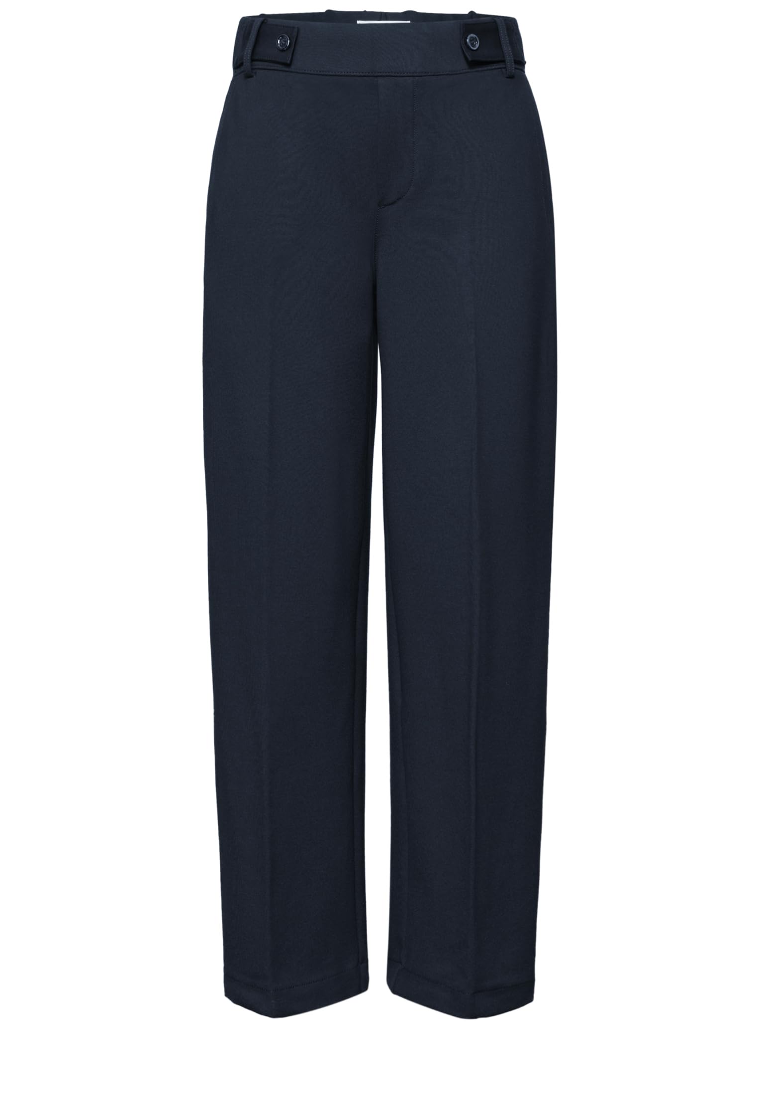 Street One Damen Wide Leg Hose mit Knopfdetail 3817916