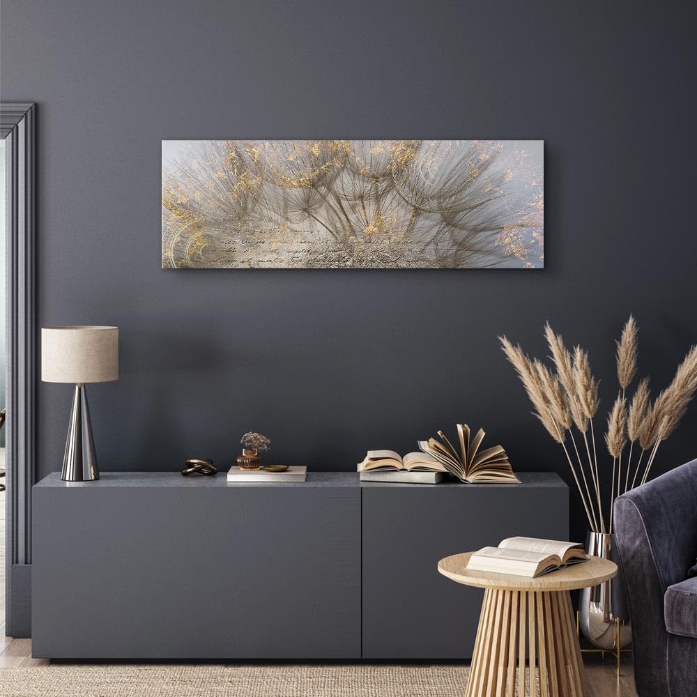 murando Peinture acrylique Nature 150x50 cm Effet texturé ou coup de pinceau Décoration avec finition faite à la main Salon chambre Finition artisanale Pissenlit Nature b C 10010 b a murando Peinture acrylique Nature 150x50 cm Effet texturé ou coup de pinceau Décoration avec finition faite à la main Salon chambre Finition artisanale Pissenlit Nature b C 10010 b a
