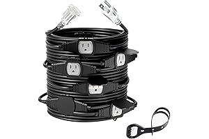 50 FT 14 Gauge Christmas Power Extension Cord, Prolong Your Holiday Spirit