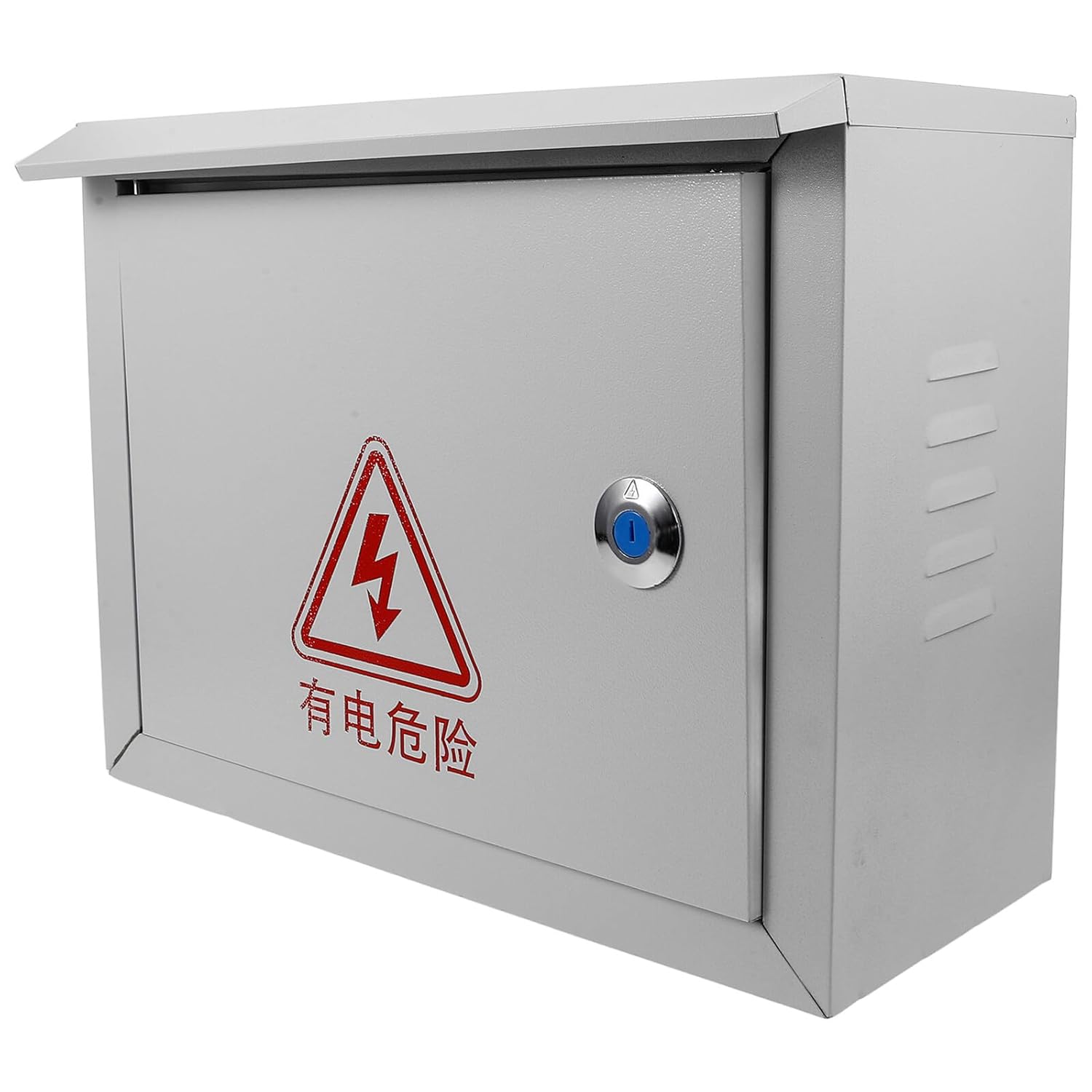 KICHOUSE Outdoor Weatherproof Electrical Junction Box Iron Enclosure 300x400x160mm Small Breaker Distribution Cabinet for Outdoor and Indoor Power Control