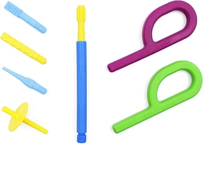 ARKs Oral Motor Starter Kit with Z-Vibe and Chewies Royal Blue, with Case