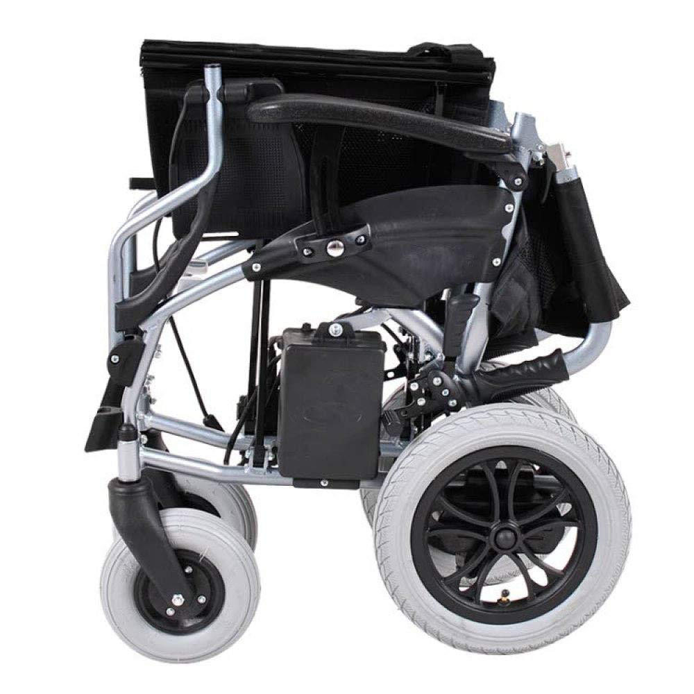Silla de Ruedas Plegable portátil, Silla de Ruedas eléctrica, batería de Litio Plegable, portátil, Cuatro Ruedas, Inteligente, Inteligente, Anciano, discapacitado, Scooter, Verde