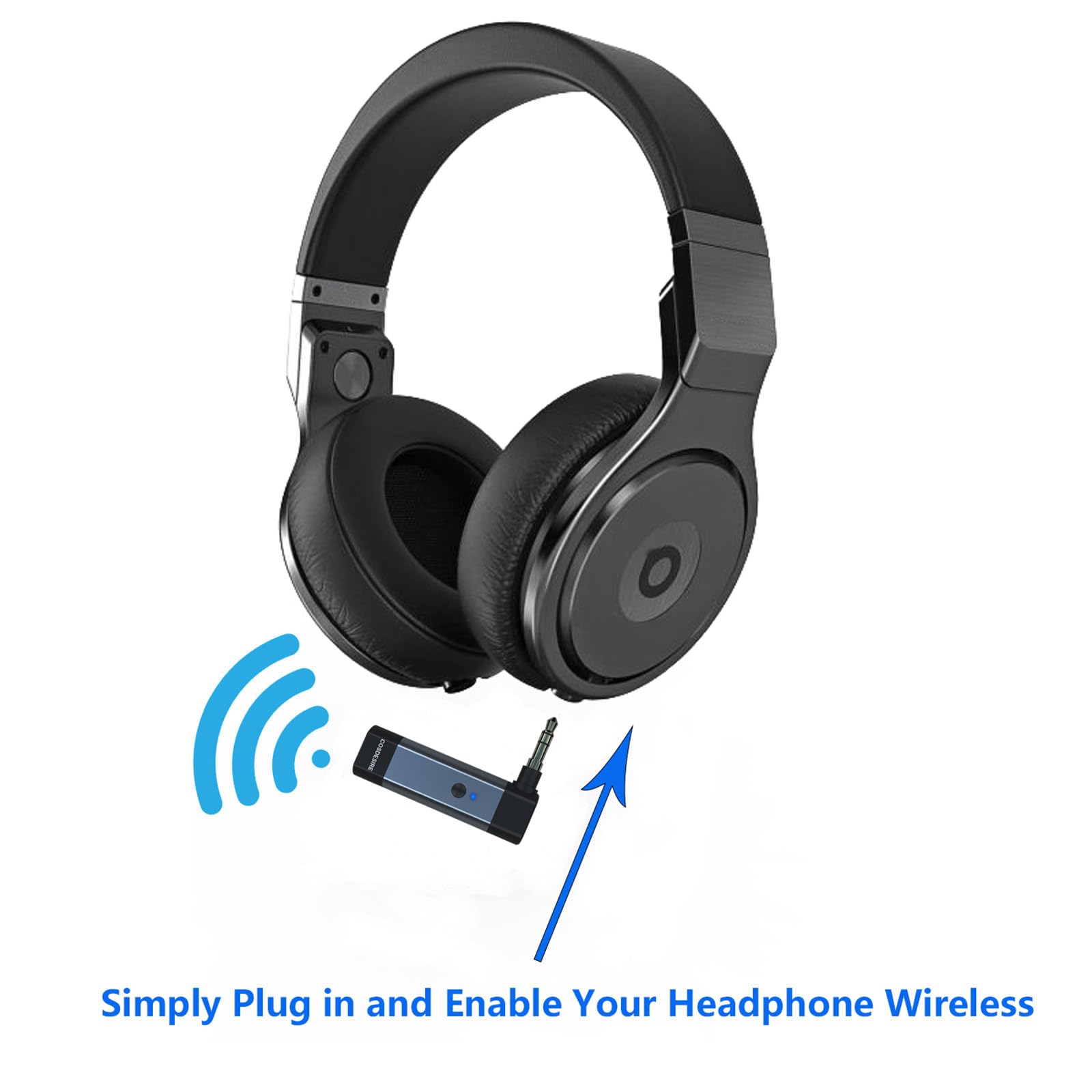 COSDESIRE Ricevitore Bluetooth Con Jack AUX 3.5 Mm E Microfono – Adattatore Wireless Per Cuffie E Auto, Con Amplificatore E Equalizzatore