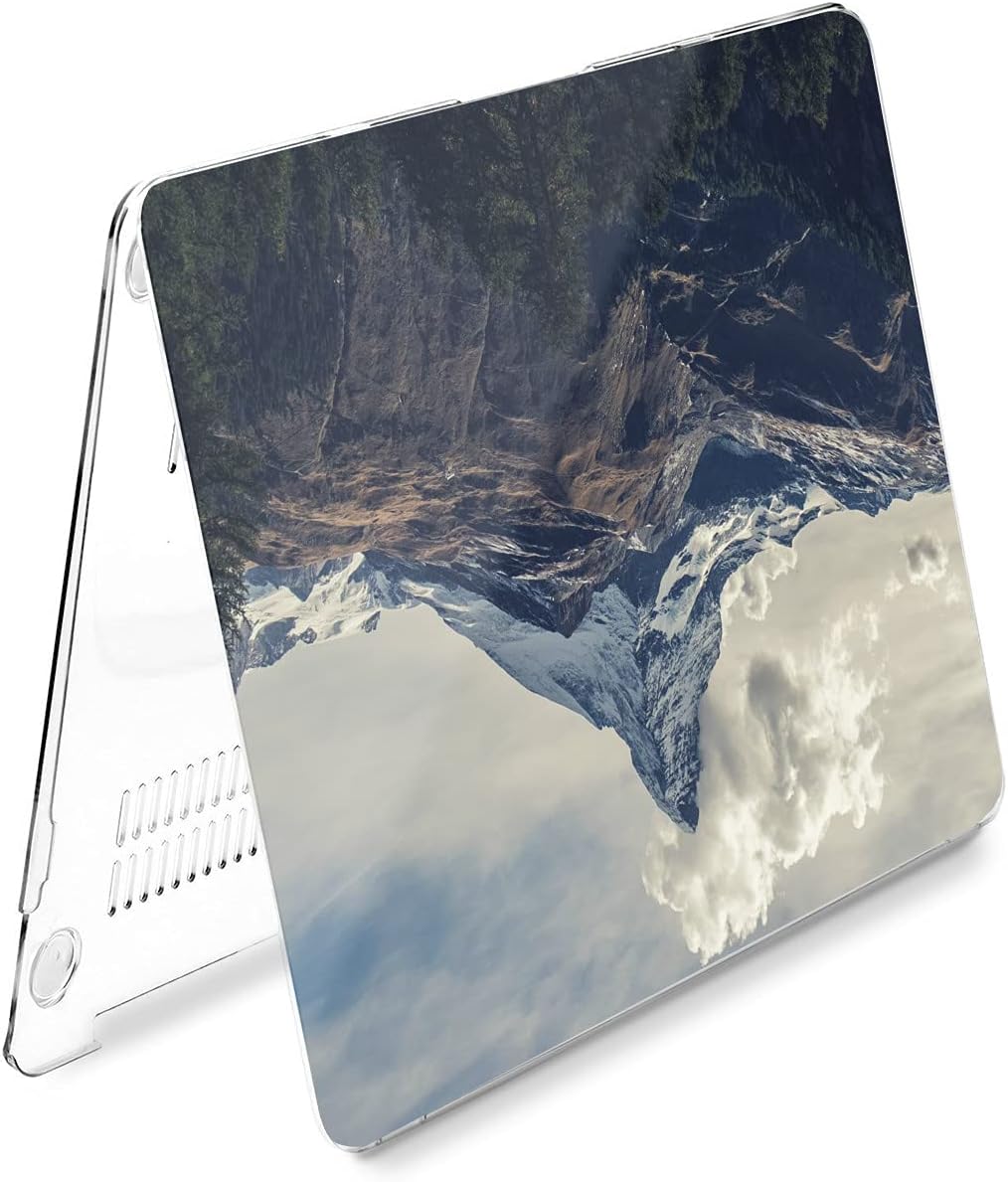 Hard Case Compatible for MacBook Pro 16 14 M3 M2 2023 M1 Pro 13 2022 Air 13 2021 Retina 2020 Mac 11 12 Clouds Beautiful Summit Protective Design Rock Glam Print Laptop Mountain Cover Nature