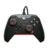 Vista 8 de PDP Wired Xbox Gaming Controller: Gamepad Licensed for Xbox Series X S, Xbox One, Windows PC, Audio Controls, 8ft Cable, 3.5mm jack, Mappable Negro