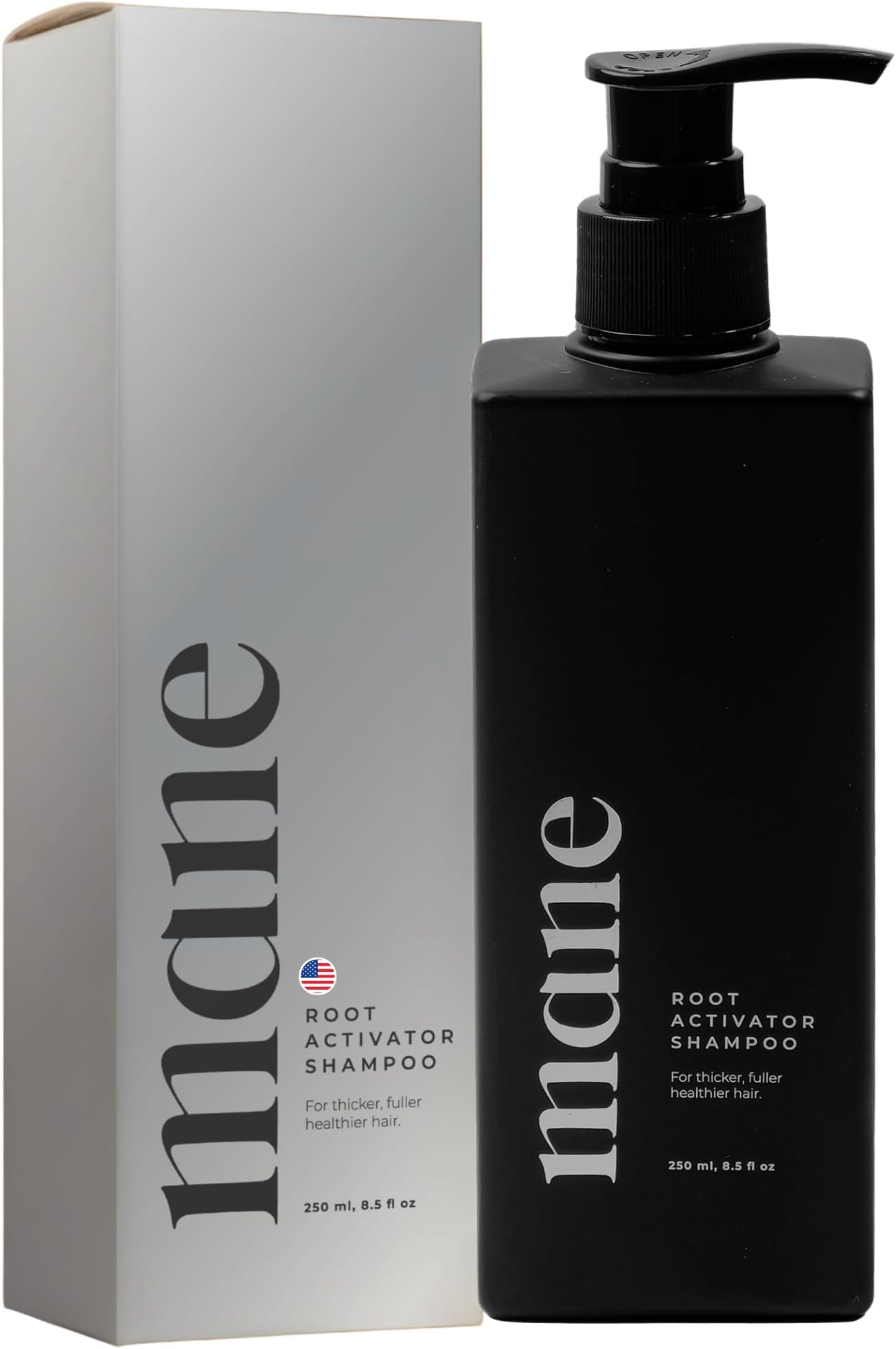 Superior Mane Hair Growth Shampoo for Men (250ml) Revitalizes Follicles and Roots for Thick, Rich Hair | Cleansing and Hydrating Scalp | Root Activator | Renewal Shampoo for Men