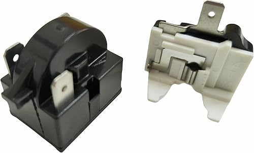 Miniatura 1 de Relé de arranque para refrigerador QP-02-4.7 PTC, 1 pin enfriadores de arranque de 4.7 ohmios con 1 protector de sobrecarga para refrigerador,