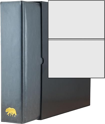 Vista 34 de Ursae Minoris Álbum económico de formato estándar con 3 anillos en D para hasta 40 billetes grandes/graduados, postales de hasta 8 x 5 pulgadas