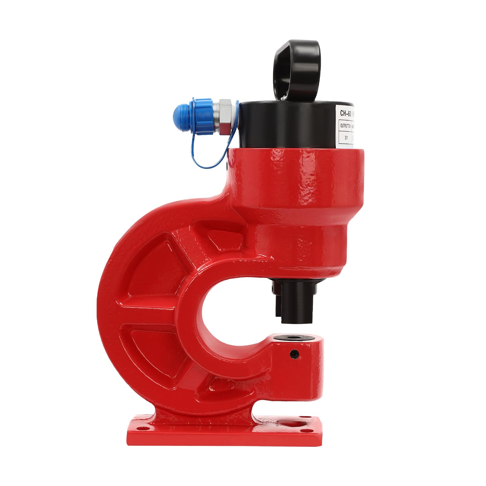 310 KN/31 T CH-60 Hidráulica Punzón Herramientas Manuales Kits de acero CR45 para perforar chapa, herramienta de perforación con placa cóncava, 3/8", 1/2", 5/8", 3/4", rojo