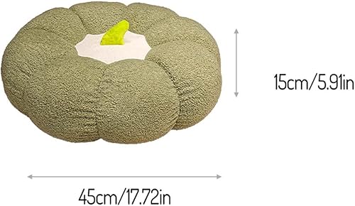 Miniatura 3 de TUNKENCE Cojín de asiento para sillas de patio, cojín de futón de calabaza, cojín redondo creativo para dormitorio, tapete grueso para ventana del