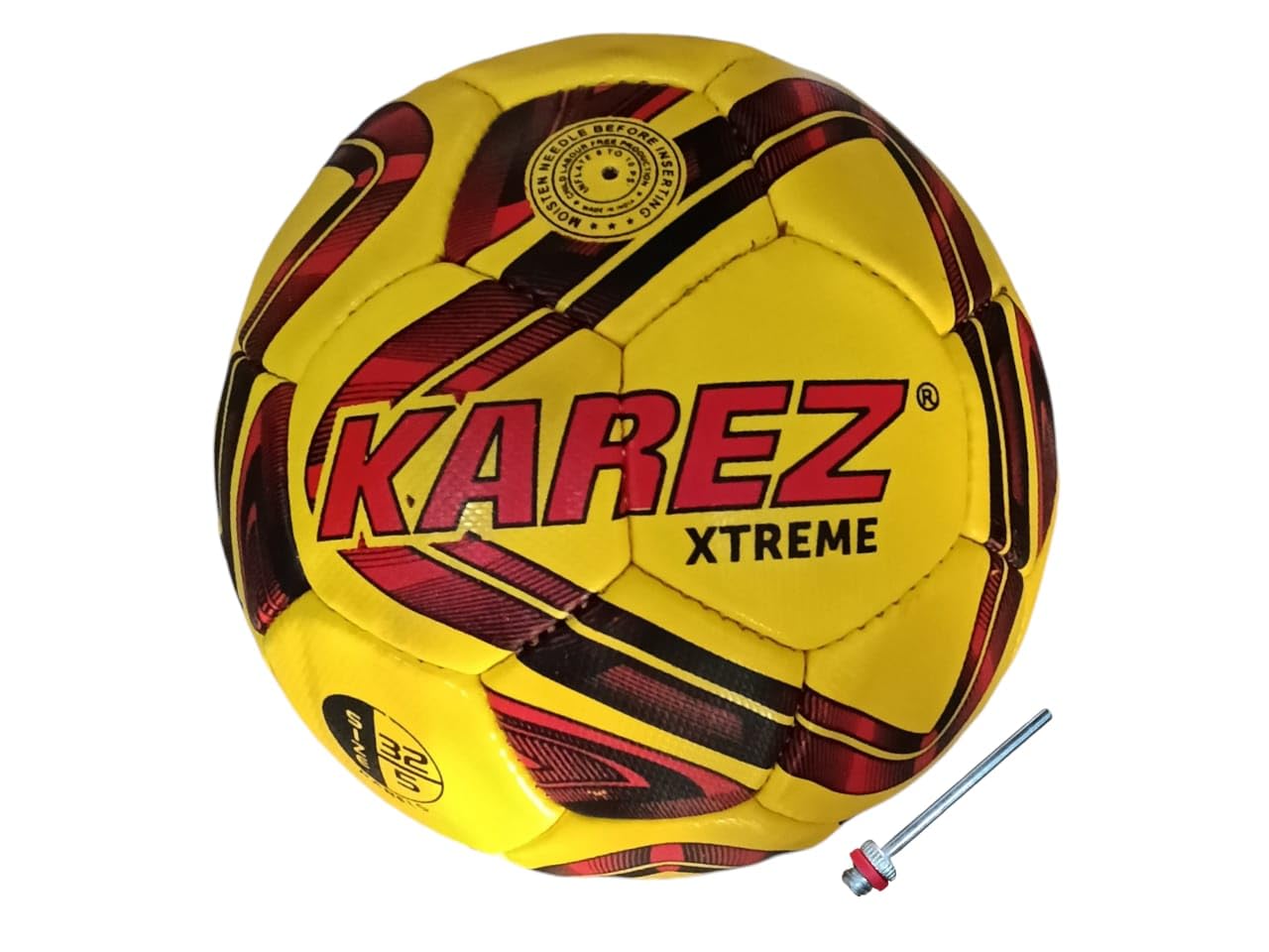 Sujata Sports Football Size 5 Synthetic PVC Hand Stitched Durable Outdoor Ball for Men Women School College Match Practice Waterproof Sports Football Training Use Made in India