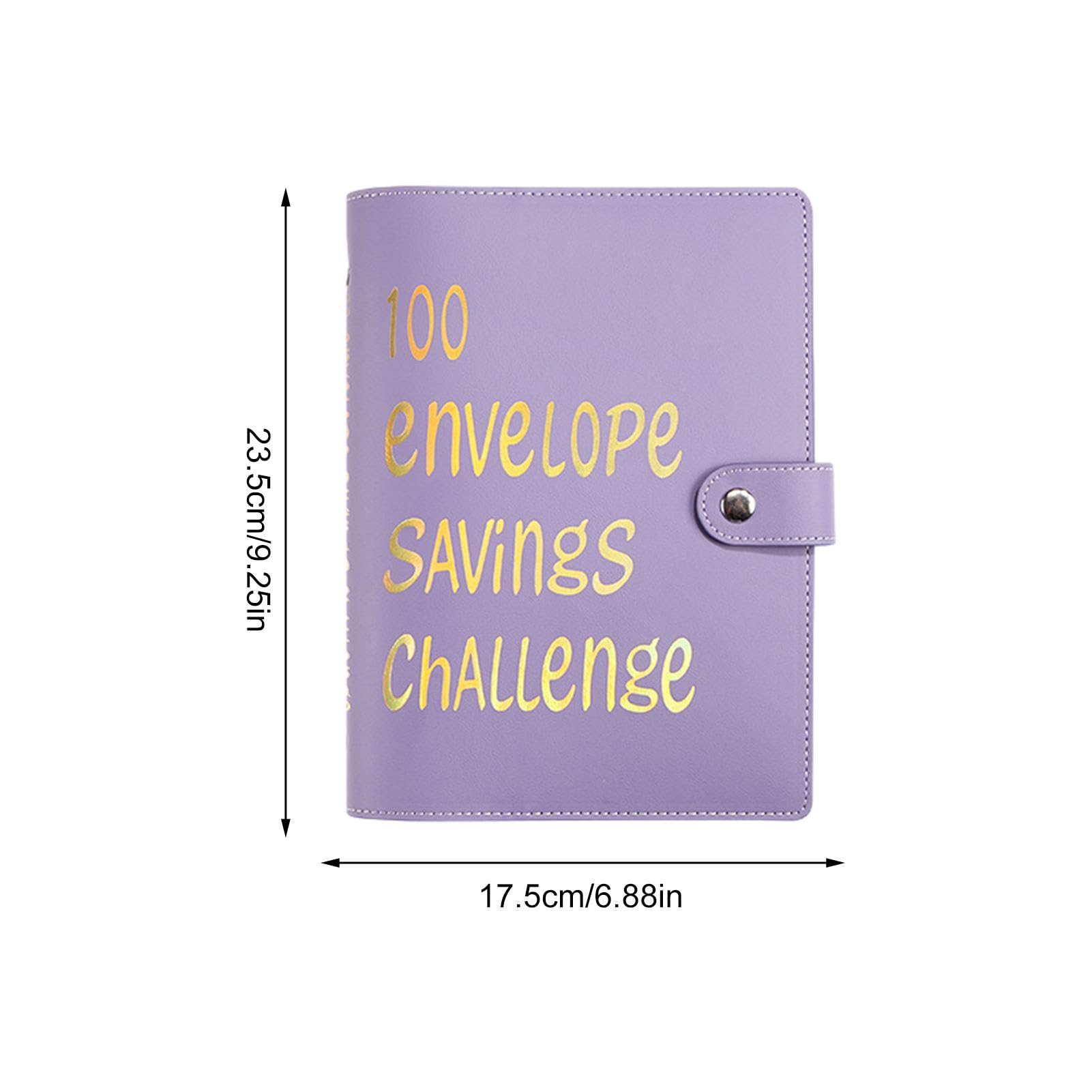 Raccoglitore Sfide Risparmio 100 Buste - Planner Budget Per Obiettivi Finanziari, Colore Rosa - Foto 10