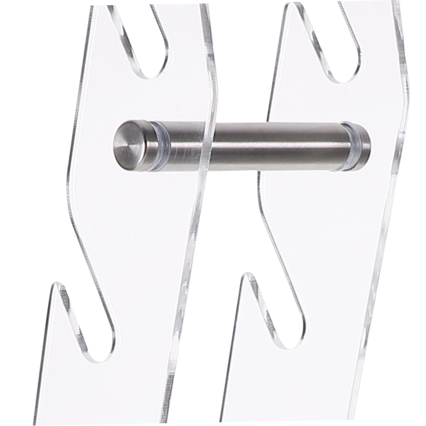 5-stufiger Brillenhalter Aus Acryl & Edelstahl – Transparent, 35,5x13,4x8,5 Cm, Für Sonnenbrillen & Lesebrillen