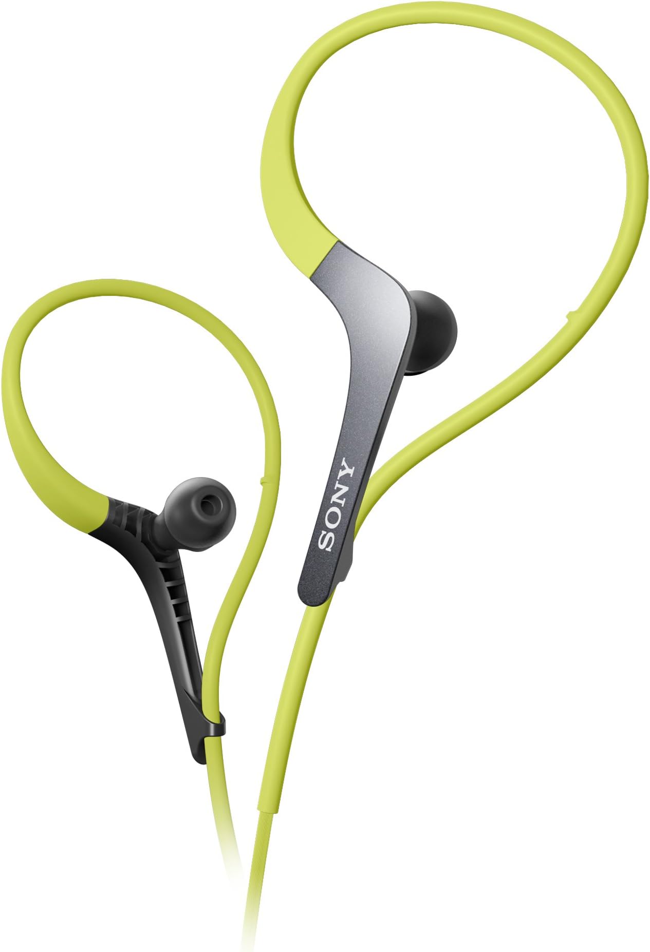 Sony MDR-AS400EX/G Sports Headphones with Adjustable Ear Loop