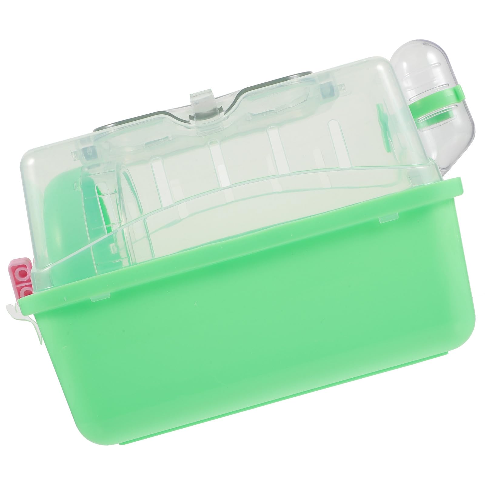 Cage à hamster Tofficu plastique avec roue abreuvoir gerbille transparente