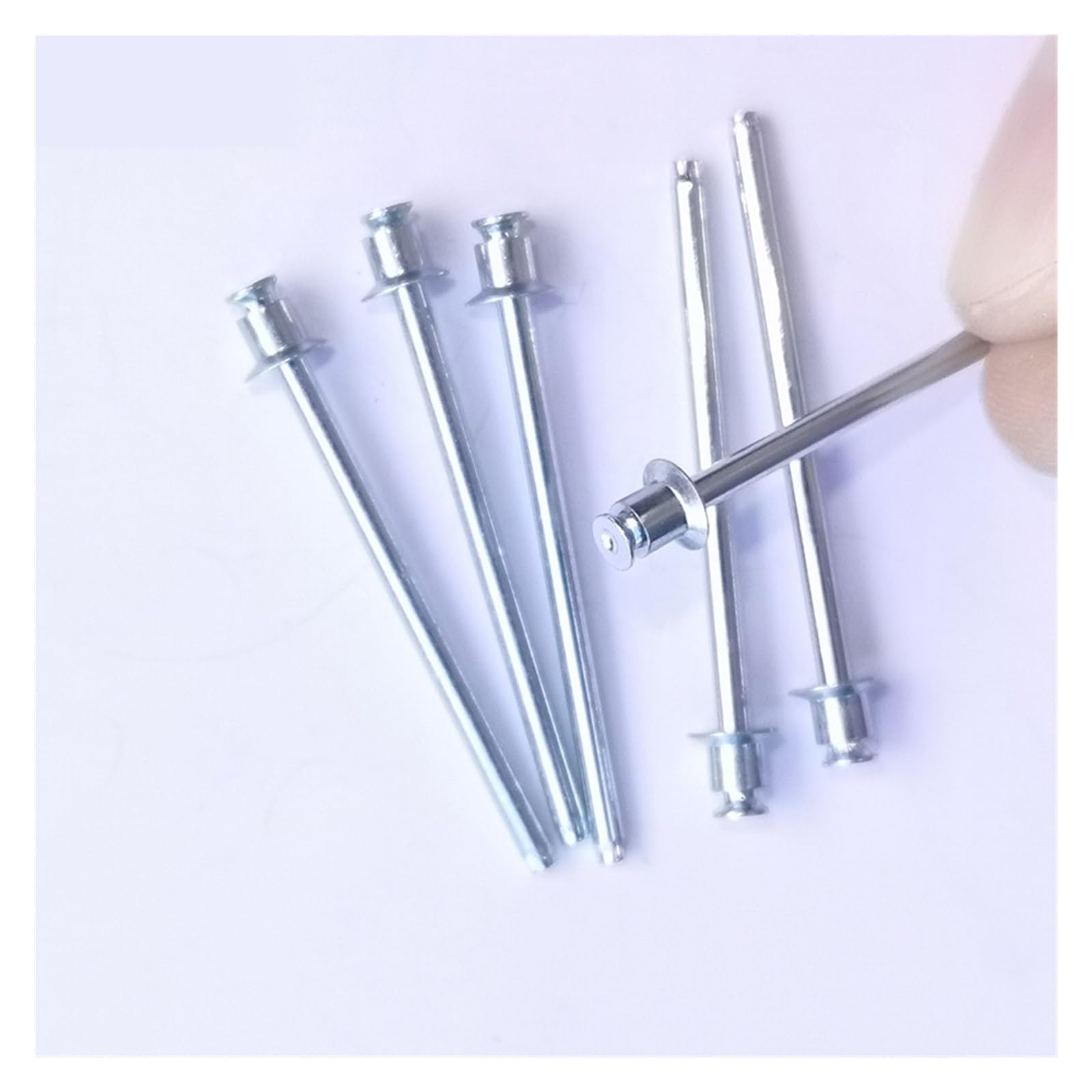 rivets à enfoncer, Rivet Aveugle Double Fraisé En Acier Au Carbone Plaqué Zinc, 500 Pièces