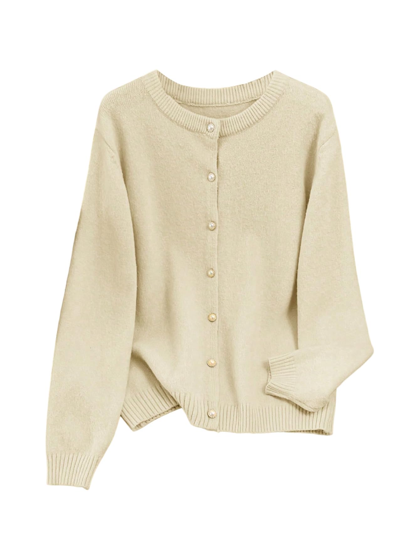 Verdusa Womens Plus Size Button Up Cardigan Sweaters Streetwear Casual Knit Outerwear