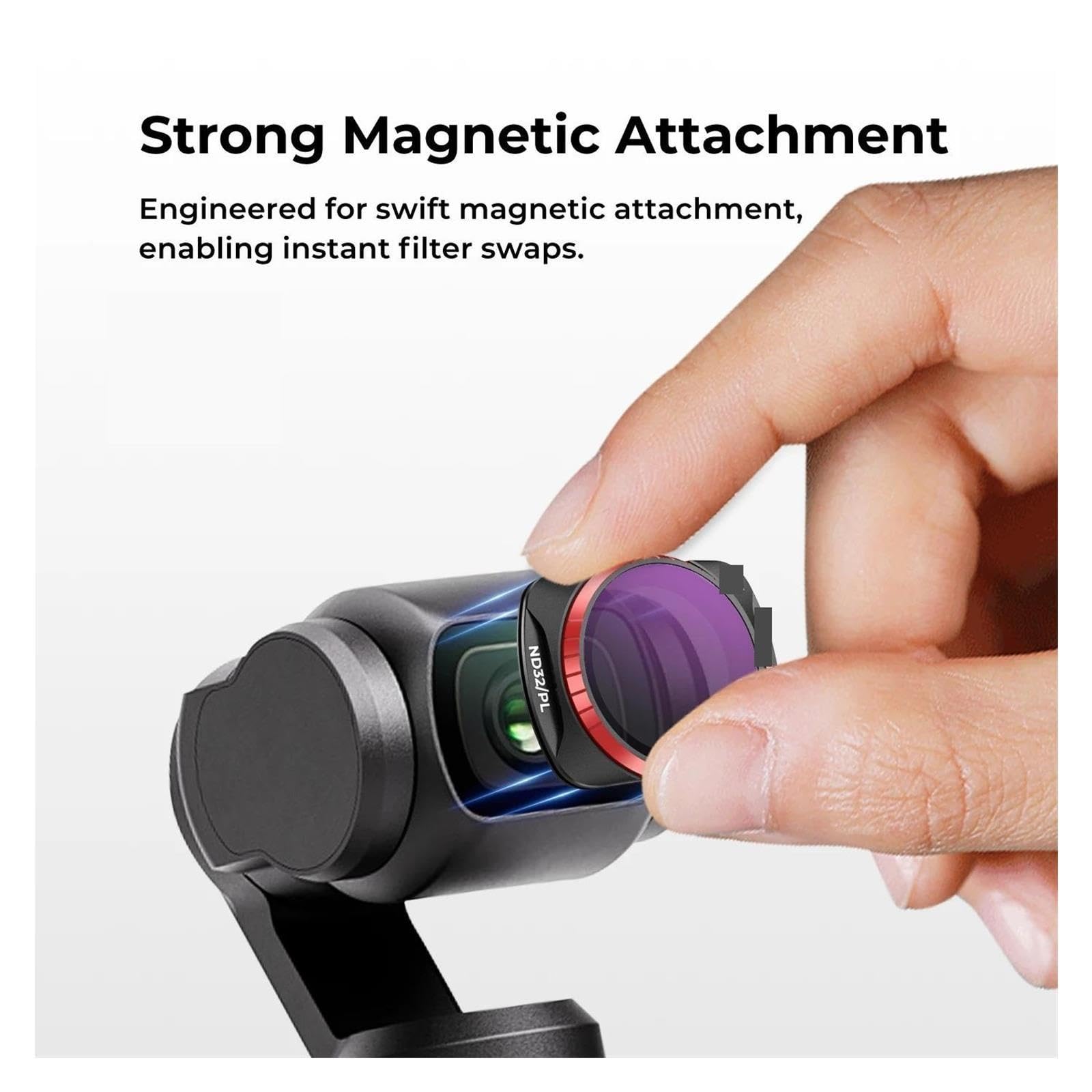 Filtro polarizzatore circolare, compatibile con DJI, Osmo Pocket 4