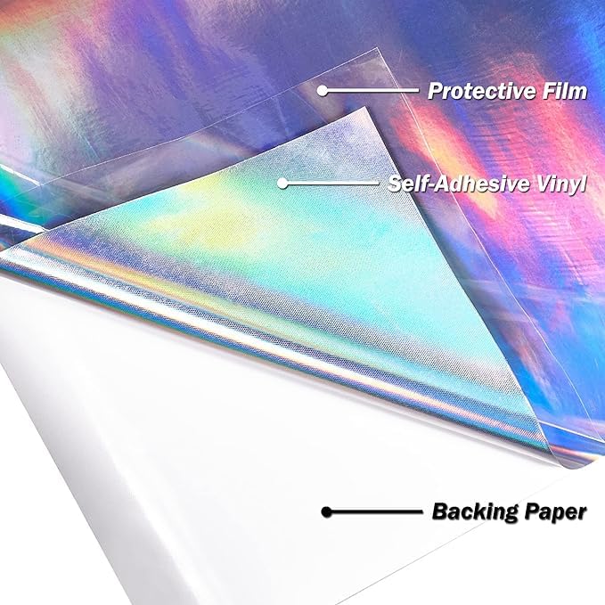 Image of CREON Rainbow Chrome Car Wrap Decal Sticker Bubble Free Air Release Car & Bike Sticker 12x48'Inches