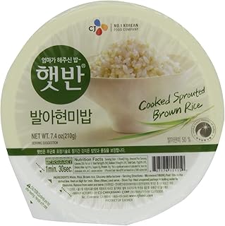 CJ Cooked Budding Sprouted Brown Rice, 7.4-Ounce(Pack of 6)