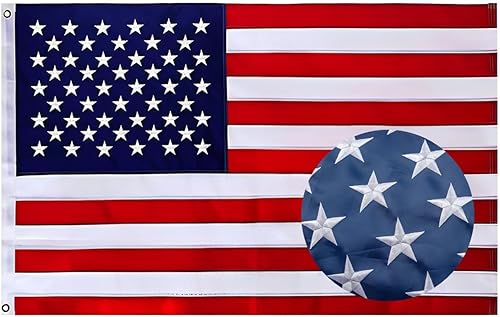 Bandera estadounidense resistente de 3 x 5 pulgadas, bandera estadounidense para exteriores, bandera de Estados Unidos de 3 x 5 para exteriores