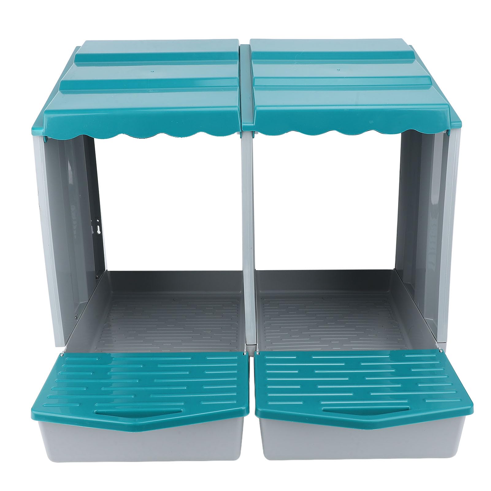 Caja Nido para Pollos, Material PP Resistente a la Intemperie, Cajas Nido para Pollos de Fácil Montaje, Caja Modular para Gallinero con Diseño Extraíble para Gallinas, Patos, Aves de Corral