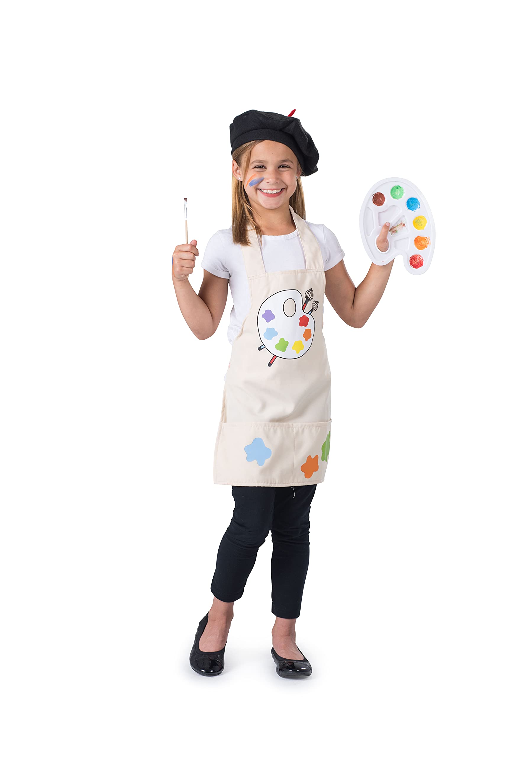Dress Up America Little Girl Talented Artist Costume - Beautiful Dress Up Set for Role Play - Image 2