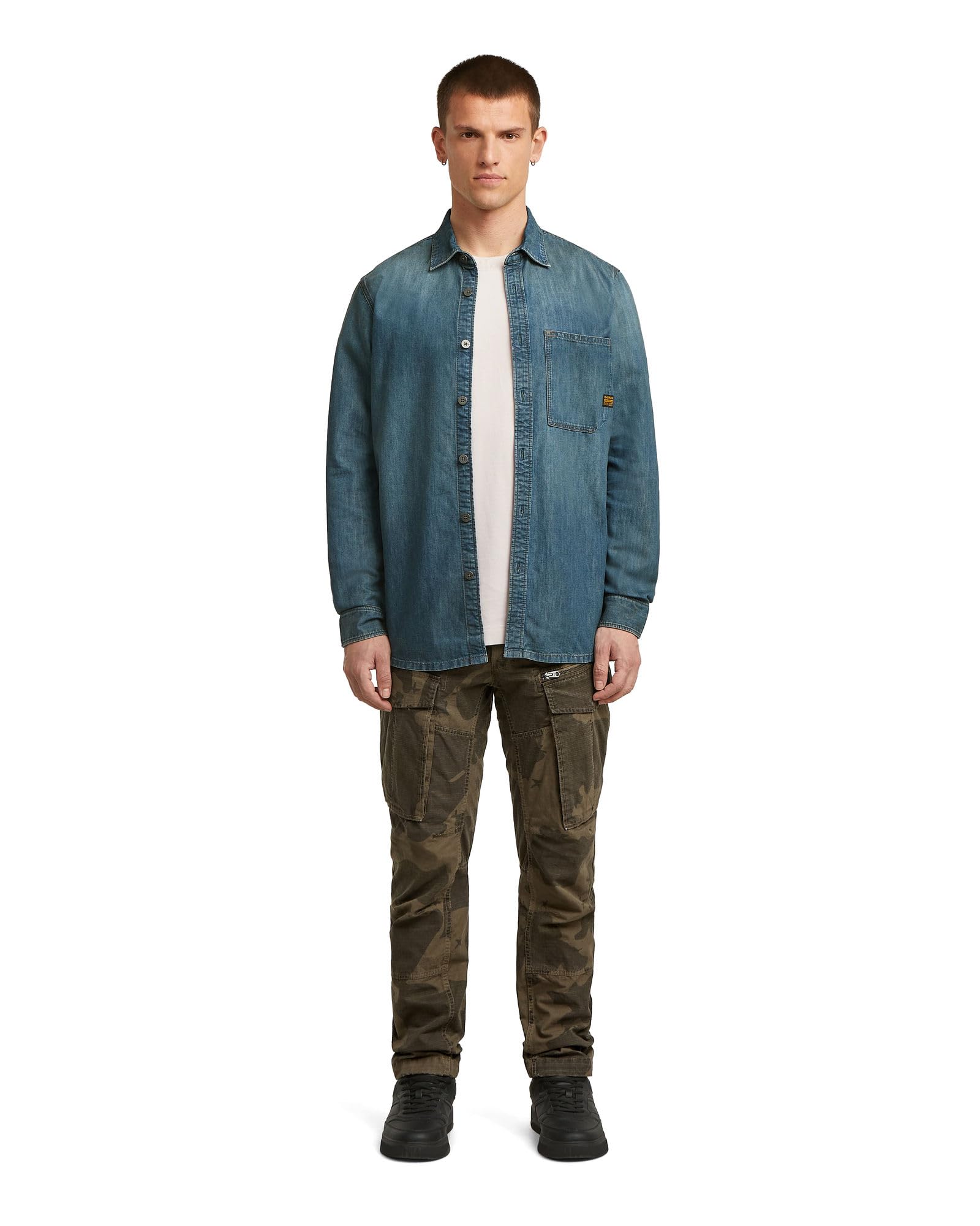 G-STAR Rovic Zip 3D Regular Tapered spodnie, Wielokolorowy (Wren Gd Border Camo D02190-e277-h654), 36W / 36L