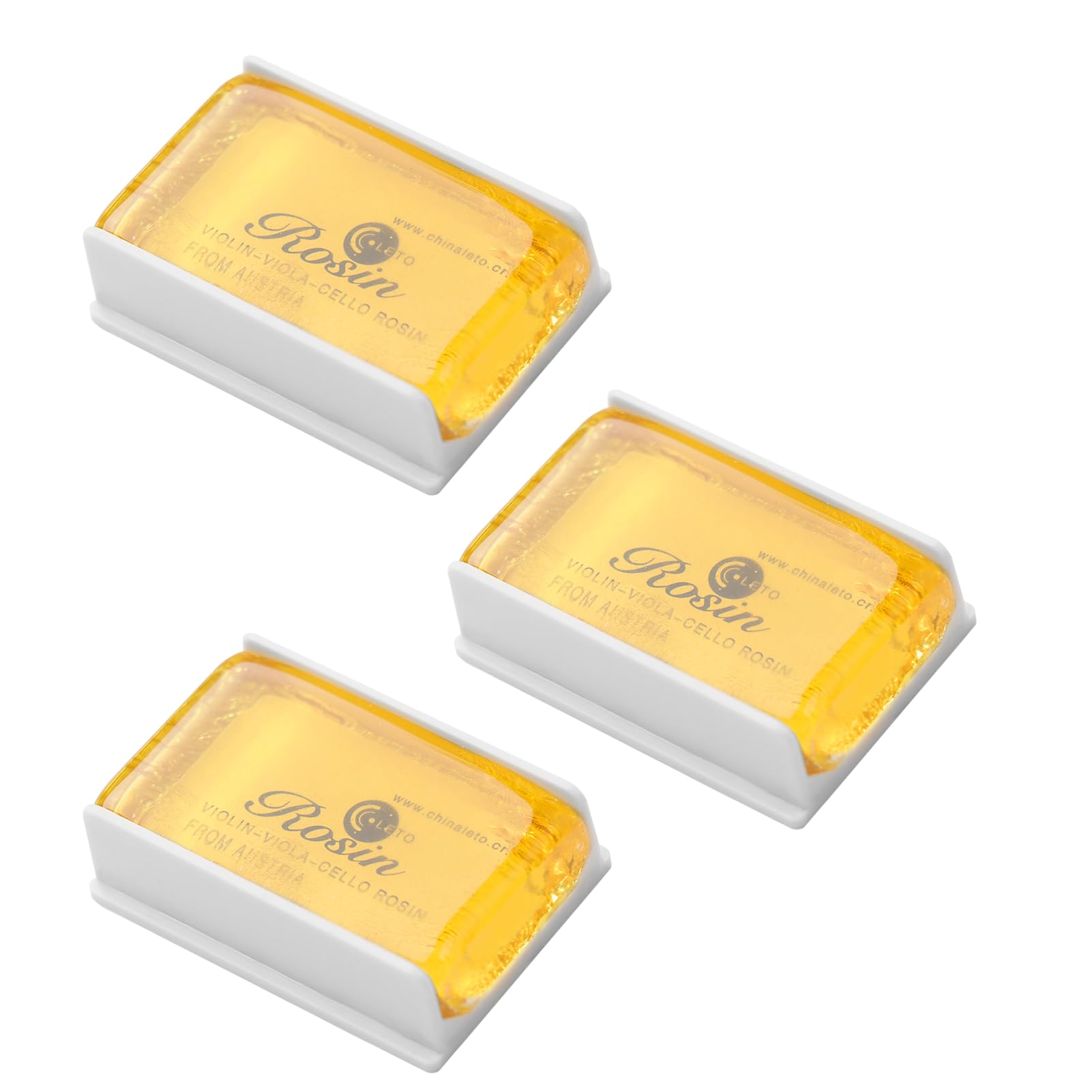 3 PCS Colophane Naturelle, pour Violon alto et Violoncelle, Colophane Violon Faible Poussière Transparente, Adhérence Parfaite, Rosins Universels pour Instruments à Cordes Classiques