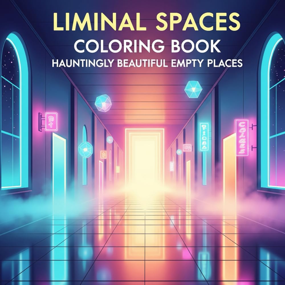 Liminal Spaces Coloring Book: Hauntingly Beautiful Empty Places: A Dreamcore and Surreal Coloring Journey Through Forgotten Places