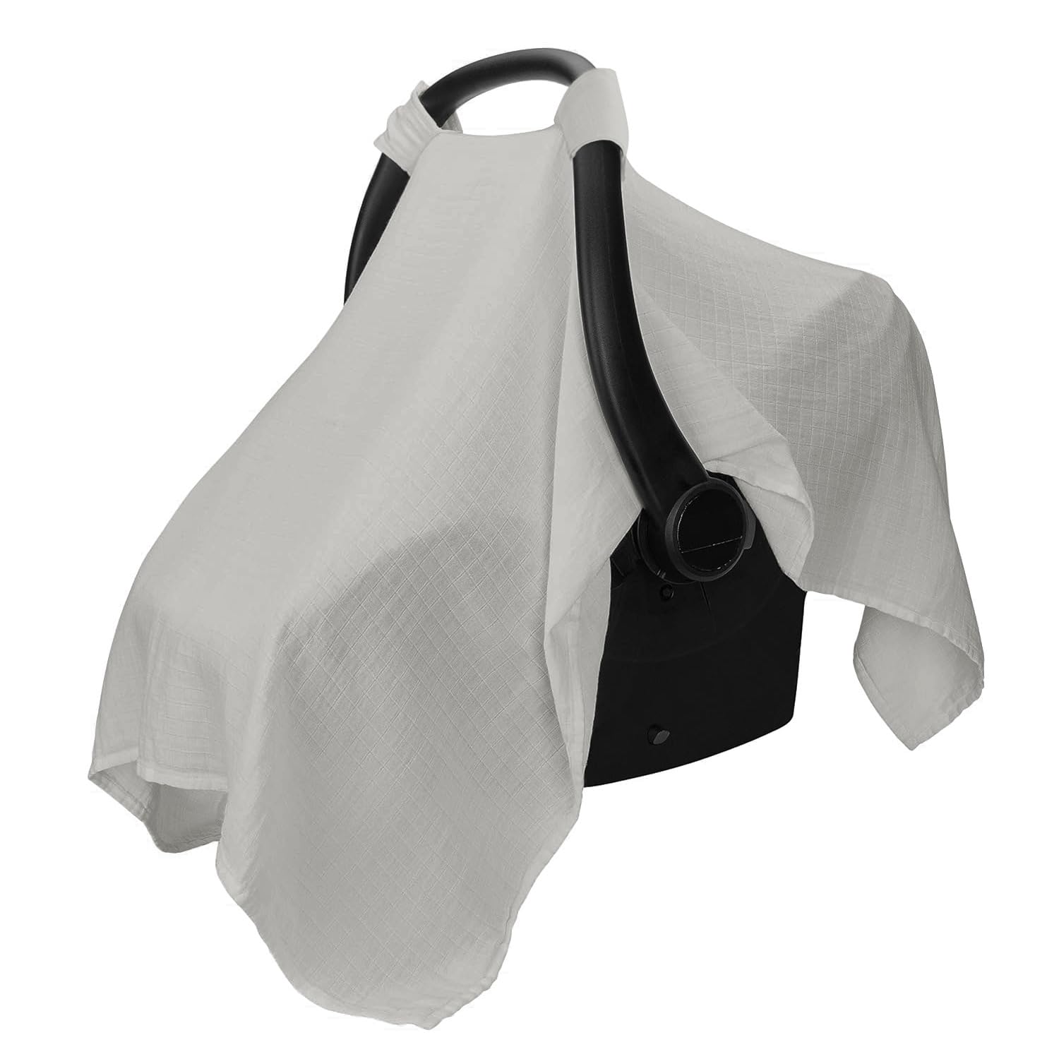 Breathable Soft Cotton Baby Car Seat Canopy Cover Universal Fit Stroller Pram Sunshade Sun Covers Full Coverage Sun UV Protection Baby Car Seat Cover Protect Infant Carrier Cover Travel Essentials