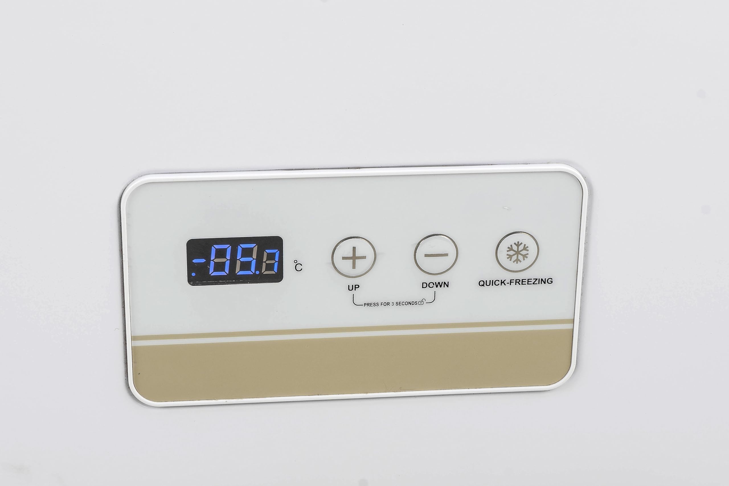 METRO Professional Vitrine de Congélation GICC1108, -25°C à -18°C, Porte Coulissante, 120 L, Serrure avec Clé, Blanc