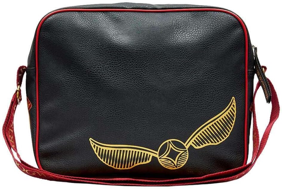 Harry Potter Hogwarts and Platform 9 3/4 Icons Black Messenger Bag Courier Shoulder Handbag