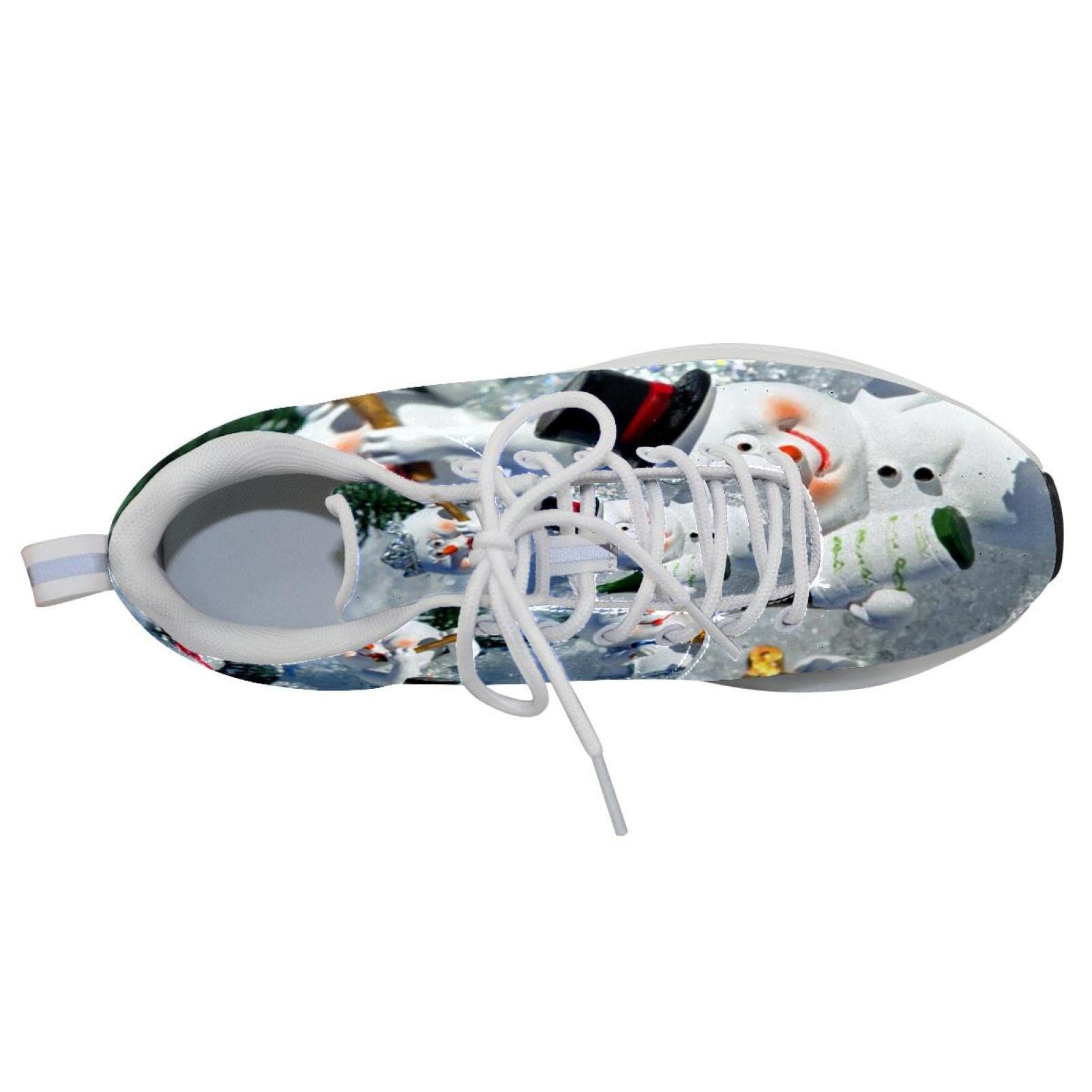 Scarpe da ginnastica uomo personalizzate Scarpe da passeggio leggere Running Athletic Casual Sneakers Natale Inverno Neve Pupazzi di