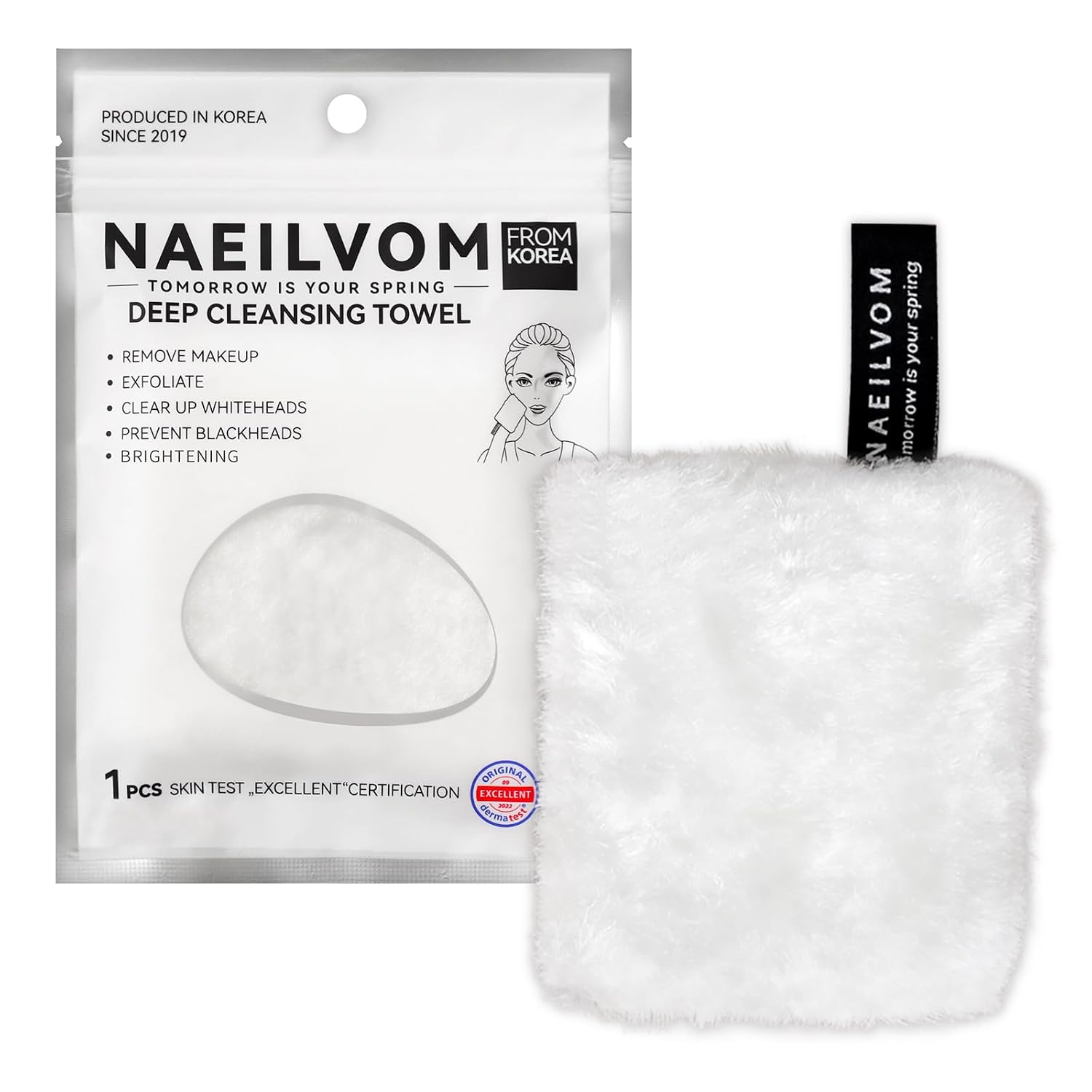 NAEILVOM's Eco-Friendly Soft Exfoliating Glove - Scrubber & Skin Exfoliator - Dead Skin Remover for Keratosis Pilaris - Sun Cream Remover - Face & Body Skincare Tool - No Scrub Cream Needed