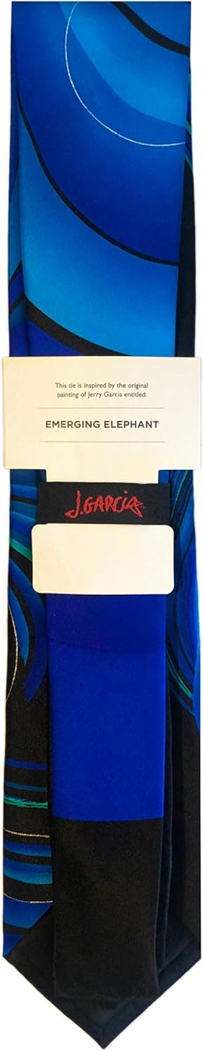 Jerry Garcia Collector's Edition Men's Emerging Elephant Swirl Vortex Artwork Neck Tie